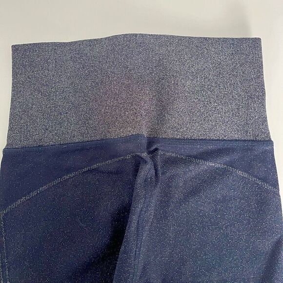 Athleta Twilight Tight Navy Blue Silver XS - Picture 3 of 5